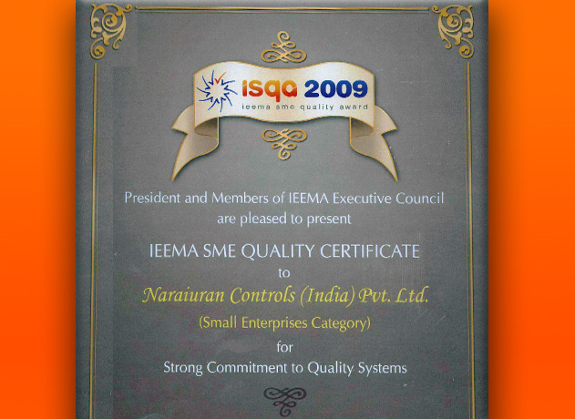 IEEMA SME Quality Certificate