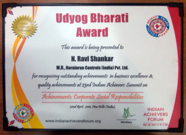 UDYOG BHARATI Award